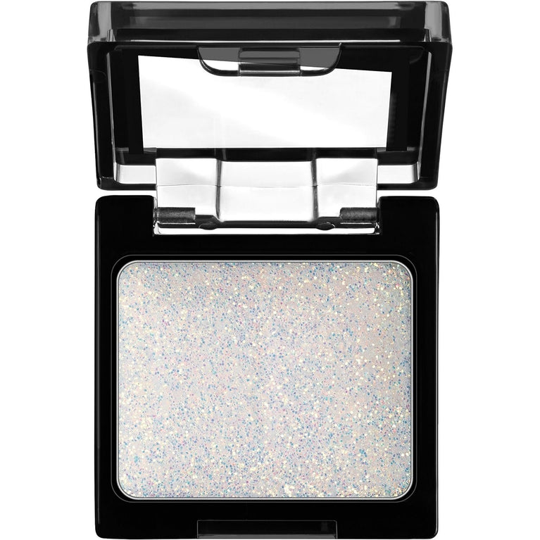 Wet 'n' Wild, Color Icon Single Glitter Eyeshadow, Ultra-Pigmented and Shine Infused, Enriched with Hydrating Formula, Ideal for Professional Makeup, Shade - Bleached