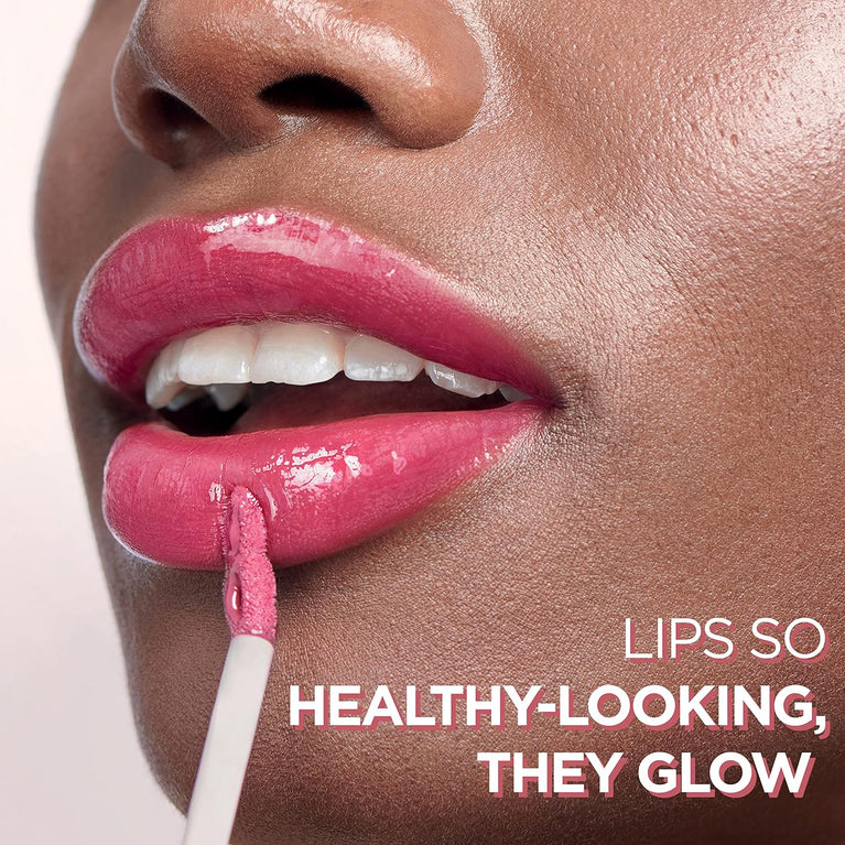 L'Oréal Paris Glow Paradise Hydrating Lip Gloss, Plumping with Hyaluronic Acid and Collagen Complex, Long-lasting Shine in 406 I Amplify Shade