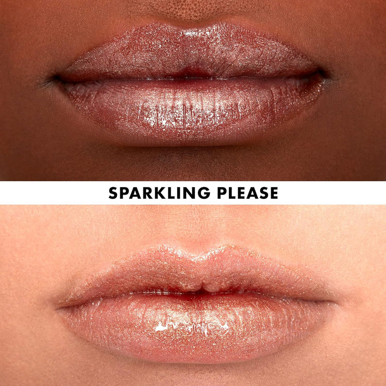 NYX Professional Vegan Lip-Enhancing Gloss, Hydrating & Conditioning, Shimmer Finish, 2.5 ml, Shade: Sparkling Please