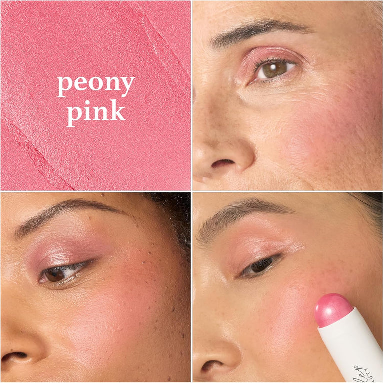 Julep 2-in-1 Blush and Cheek Makeup Stick in Peony Pink - Blendable, Buildable, and Brush-Free