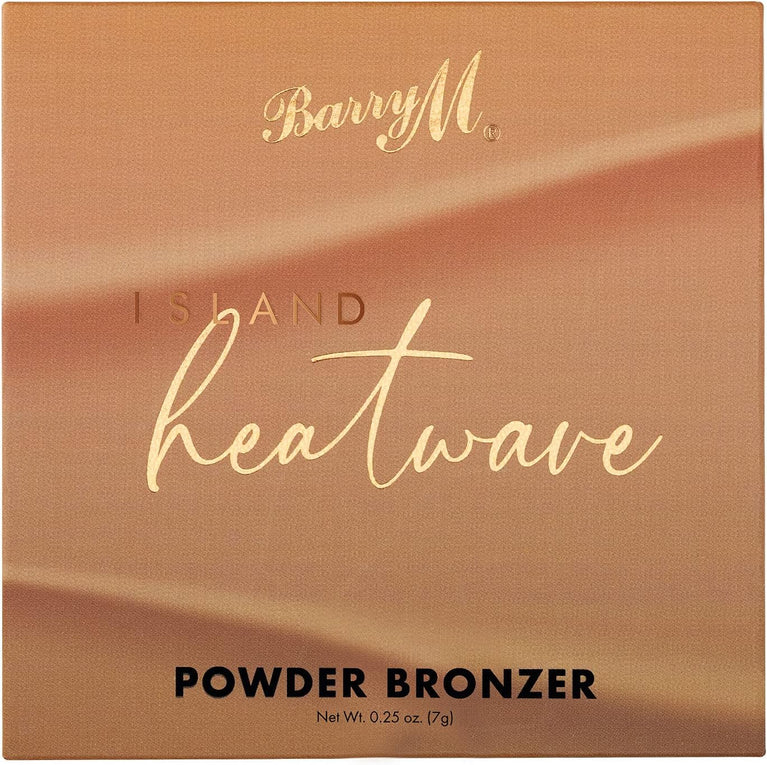 Shea Butter Infused Barry M Cosmetics Heatwave Bronzer in Island Medium Shade for Natural Sun-Kissed Glow