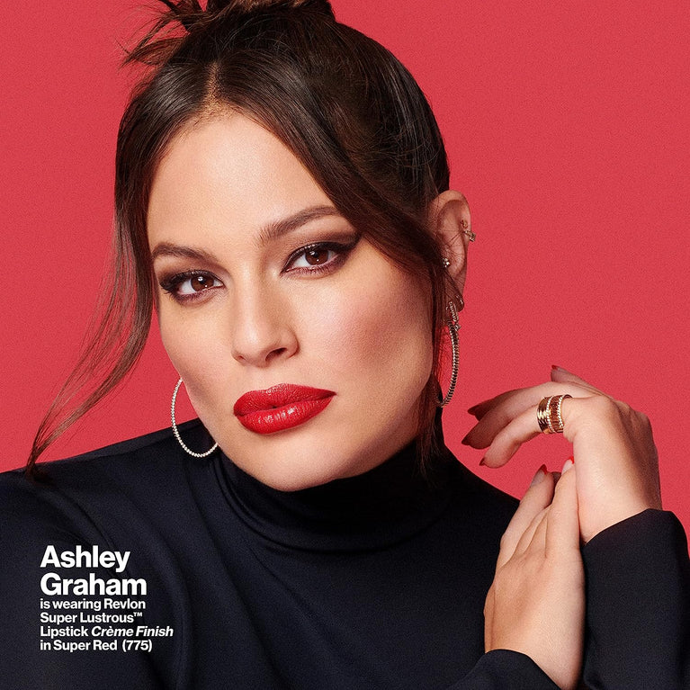 Revlon Iconic High-Impact Lipstick, Love is On (745), Enriched with Vitamin E and Avocado Oil in Vibrant Red/Coral Shade