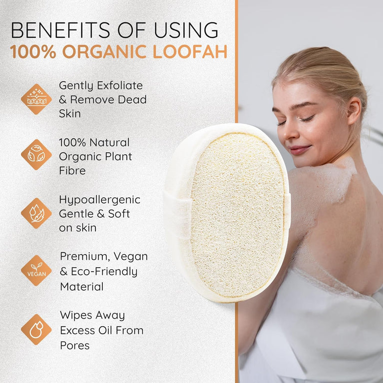 Exfoliating Loofah Body Scrubber for Deep Cleansing and Eco-Friendly Skincare