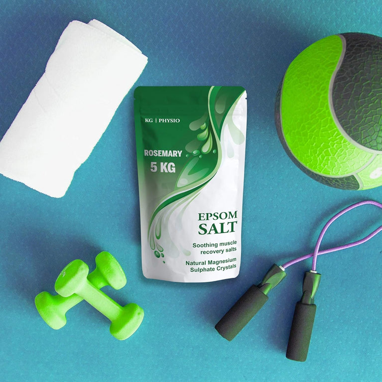 Rosemary Epsom Salt - 5kg Resealable Pouch - Bath Salts for Muscle Recovery and Relaxation