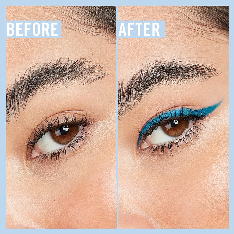 Rimmel 12-Hour High Impact Eyeliner in Anime Blue 006, Vegan & Clean, Made with Natural Ingredients