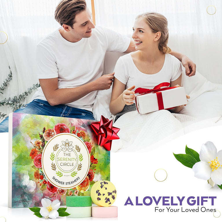 Relaxation and Revitalization Aromatherapy Shower Steamers - 12 Piece Set