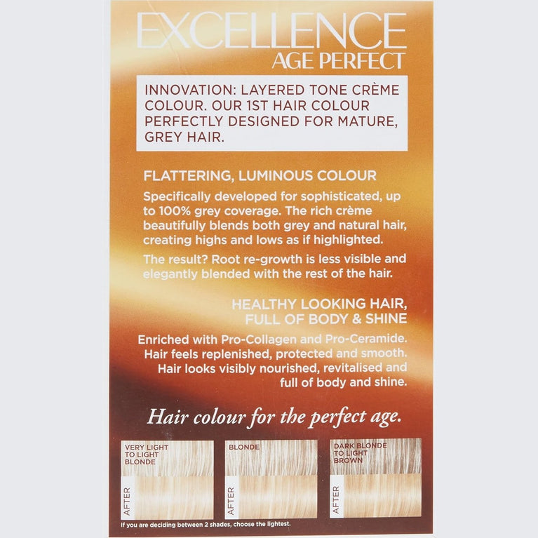 L'Oreal Excellence Age Perfect Light Creme Blonde Hair Color