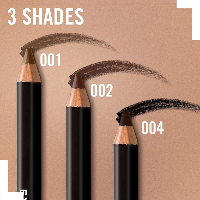 Rimmel London Dark Brown Eyebrow Pencil with Brush Applicator, 1.4g - For Perfectly Defined and Groomed Brows
