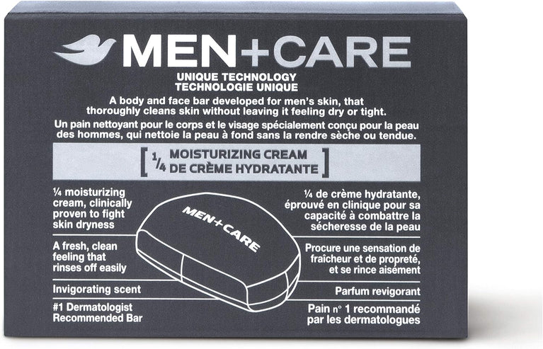 Extra Fresh Dove Men's Body and Face Bars - 2 X 90g Unisex Soap