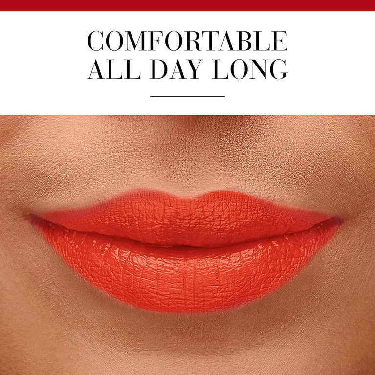 Bourjois Fabulous Rouge Bullet Lipstick in 010 Scarlet it be, Long-lasting and Enriched with Marula Oil, 2.3g