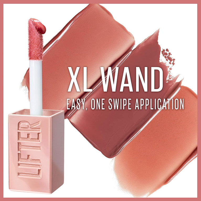 Maybelline New York Hyaluronic Acid Enriched Lip Gloss in Ice, 5.4 ml - For Plumper, Moisturised Lips