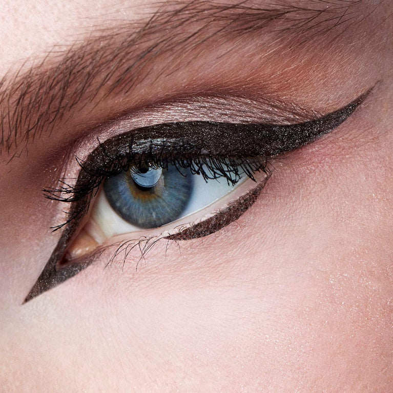 Stila 24-Hour Wear Smooth Glide Liquid Eye Liner Pen, Dual-Ended, No Smudge or Transfer - Dark Brown