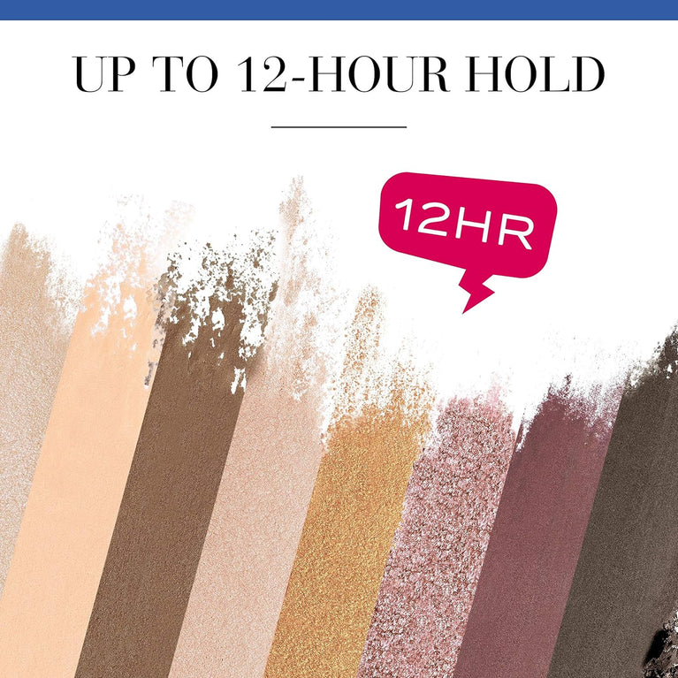 Bourjois Elegant NUDE PALETTE Eyeshadow Trio with Highlighter and Dual-End Applicator, 4.5g