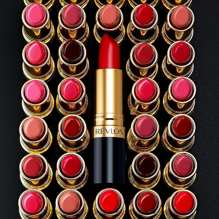 Revlon Iconic High-Impact Lipstick, Love is On (745), Enriched with Vitamin E and Avocado Oil in Vibrant Red/Coral Shade