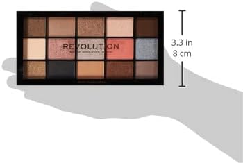 Revolution Beauty London Iconic 3.0, 15 Highly Pigmented Eyeshadow Shades, Matte and Shimmer Finishes, Reloaded Palette, 15 x 0.03 oz/1.10g