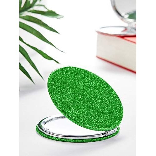 Dual-Sided Compact Mirror with PU Cover and 1X/3X Magnification
