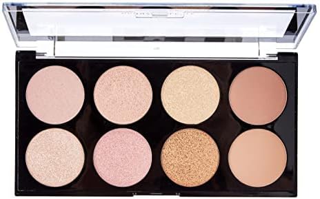 Revolution Beauty Ultra Blush Palette - 8 Matte and Shimmer Shades with Mirror, Sugar & Spice Edition - Cruelty-Free