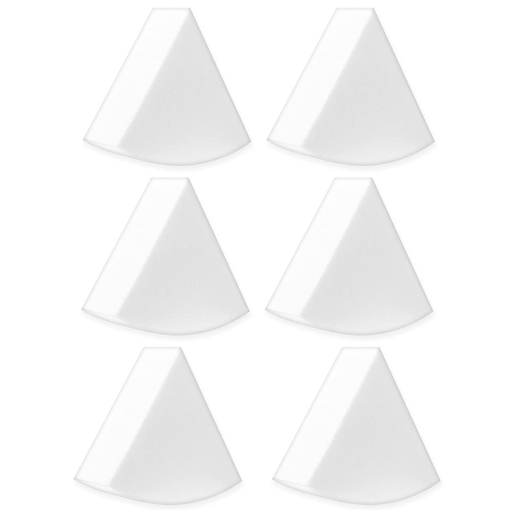 6-Piece Ultra-Soft Non-Latex Makeup Sponge Set for Facial Application and Nail Art