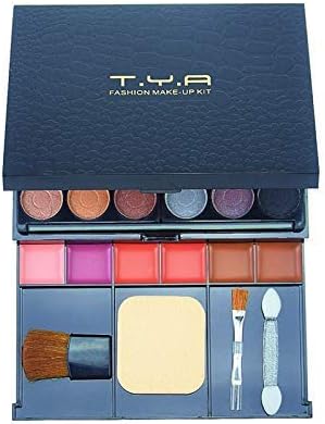 Stunning 35 Color Eyeshadow Palette with Lip Gloss, Blush, Brushes, and High Pigmentation - Matte and Shimmer Makeup Kit