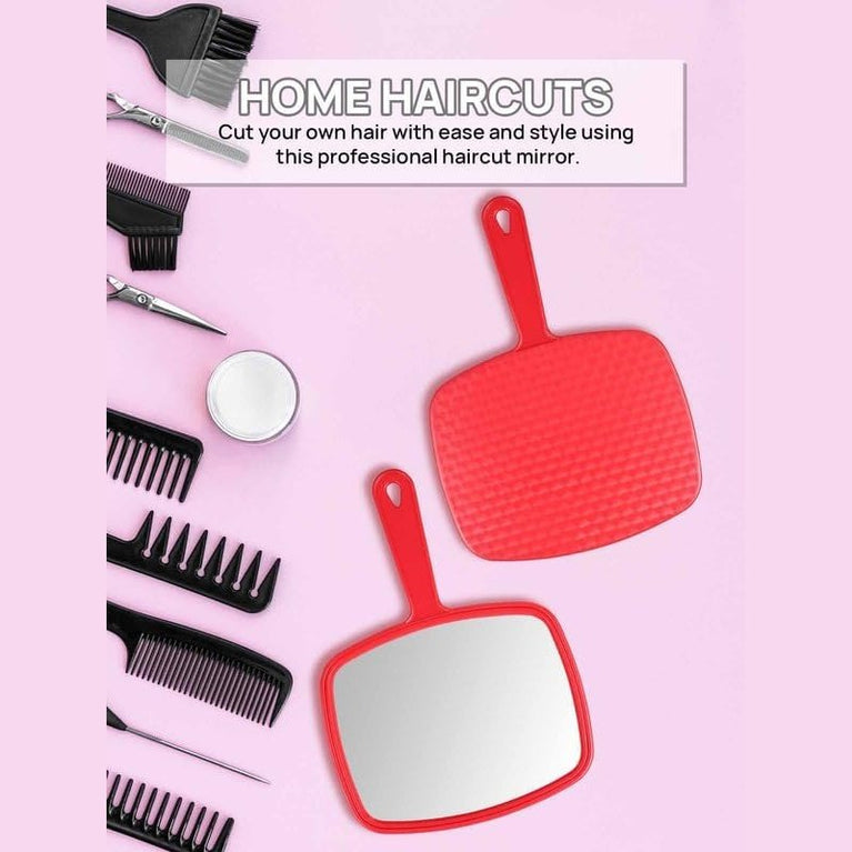 Distortion-Free Handheld Mirror with Anti-Skid Design, Union Jack White