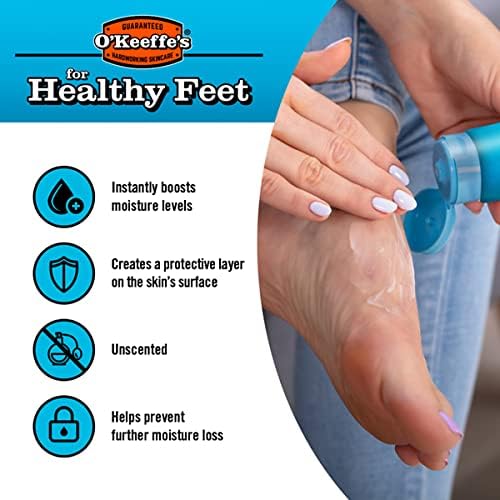 O'Keeffe's Superior Hydration Foot Cream, 80ml – Ultimate Solution for Severely Dry, Cracked Feet