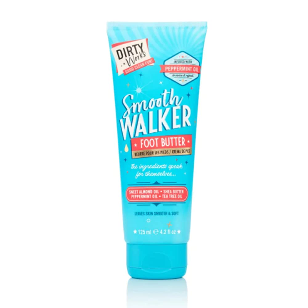 Dirty Works Refreshing Foot Therapy, Vegan Peppermint and Tea Tree Foot Cream, 125ml
