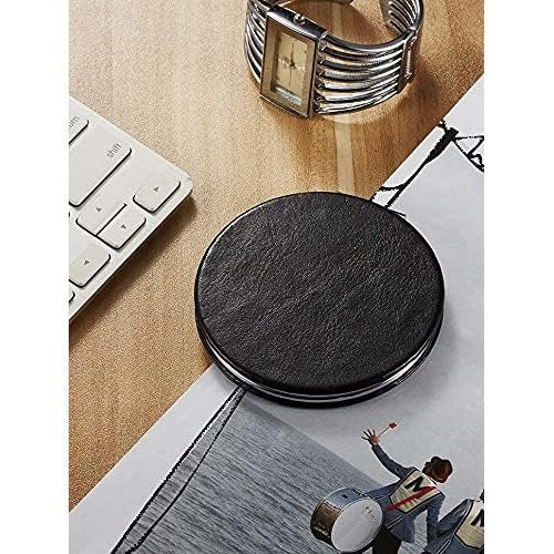 Dual-Sided Compact Mirror with PU Cover and 1X/3X Magnification