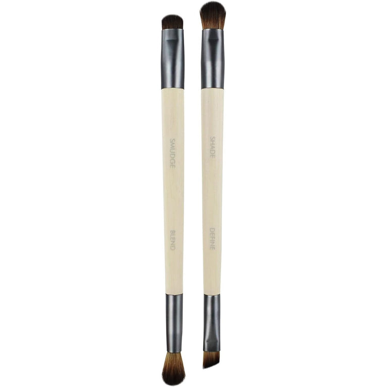Enhance Your Eyes: Dual-Sided Brush Set for Eco-Friendly Makeup Application
