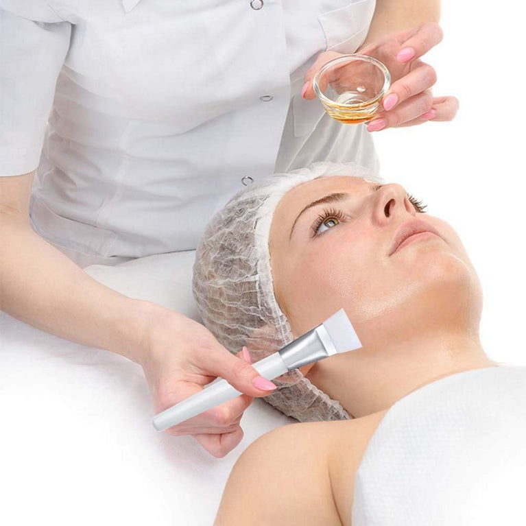 24-piece set of multi-functional soft silicone facial mask brushes for skincare applications, suitable for sensitive skin