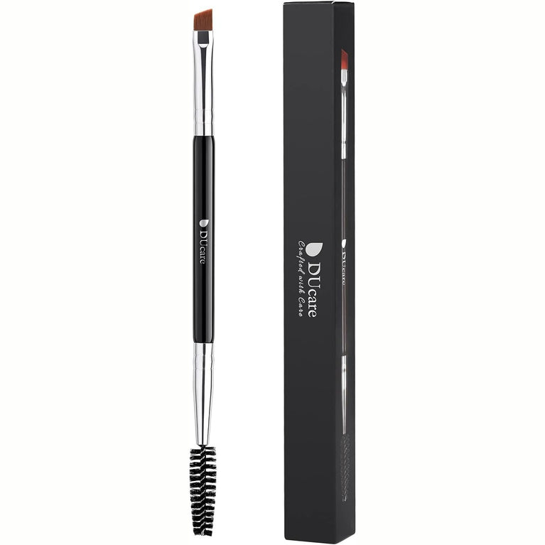 Eyebrow Defining Duo Brush Set with Spoolie and Angled Brow Brush