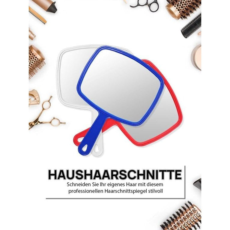 Distortion-Free Handheld Mirror with Anti-Skid Design, Union Jack White