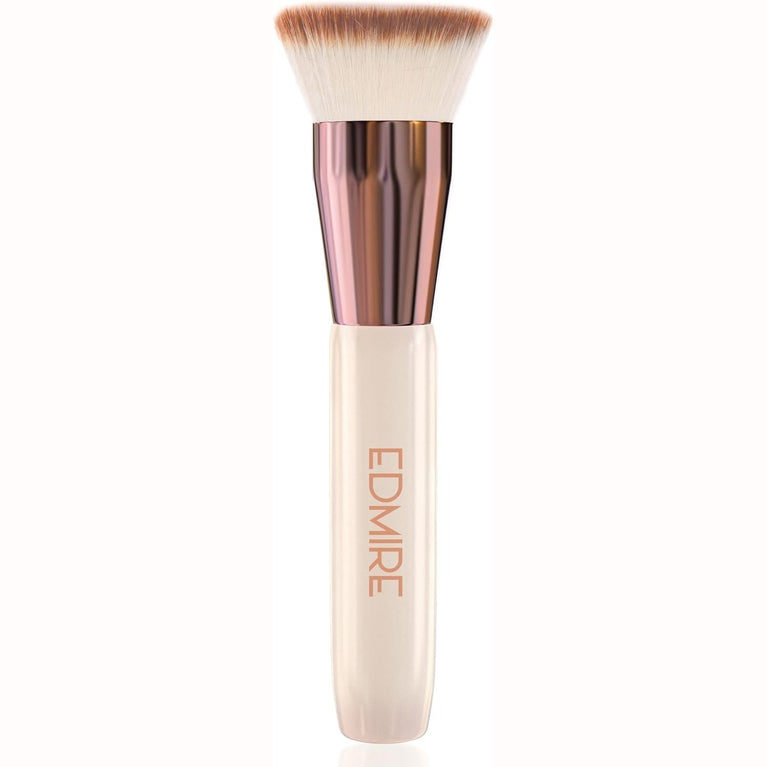Makeup Brush for Liquid, Cream & Powder Foundations - Premium Quality Vegan Synthetic Hair Brush for Full Coverage