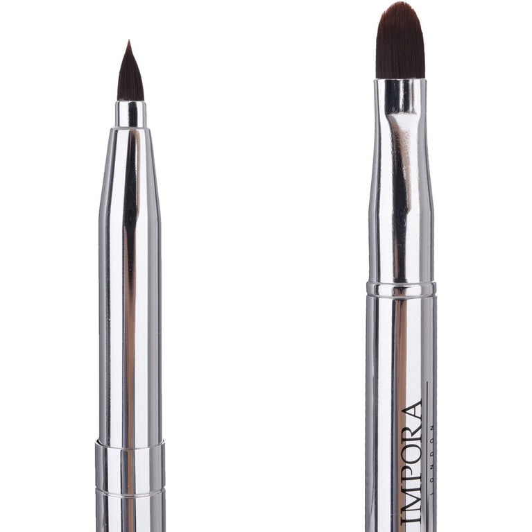 Impora London's Compact Travel-Friendly Retractable Lip Brush - Lightweight, Convenient for Handbag Storage