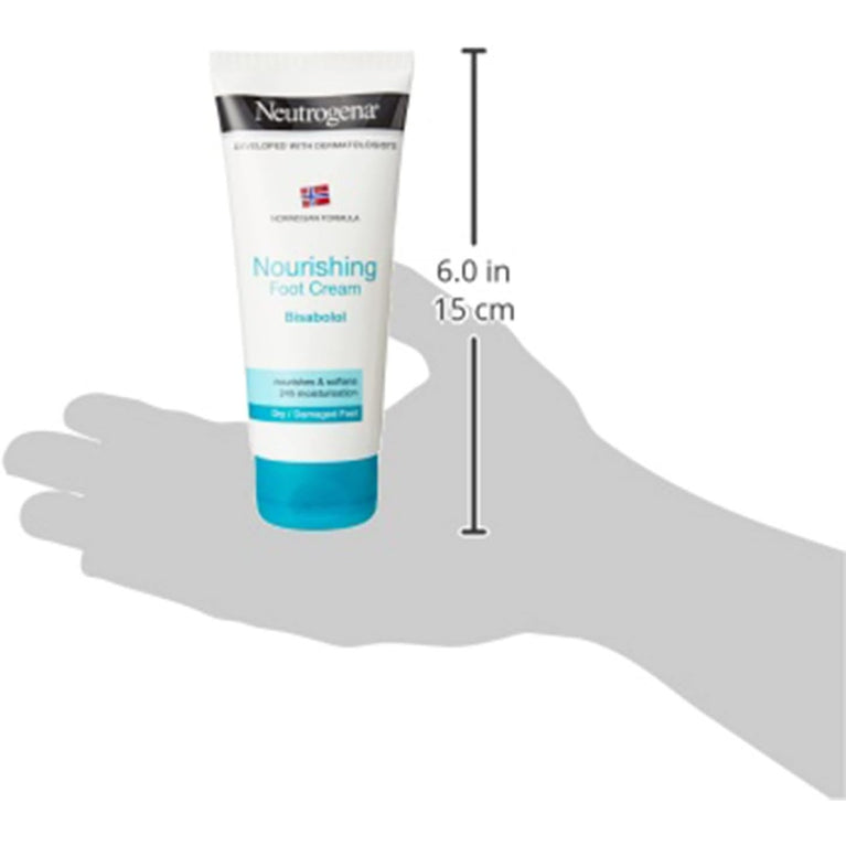Neutrogena 24-Hour Moisturizing Foot Cream for Dry and Damaged Feet, 100 ml