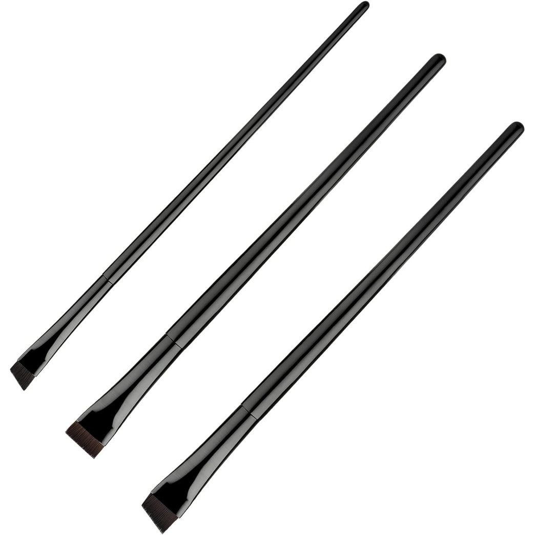 Precision Eyeliner Brush Set - 3 Piece Makeup Kit for Eyeshadow and Brow Shaping