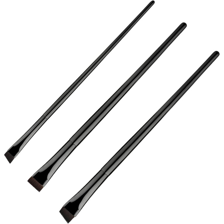Precision Eyeliner Brush Set - 3 Piece Makeup Kit for Eyeshadow and Brow Shaping