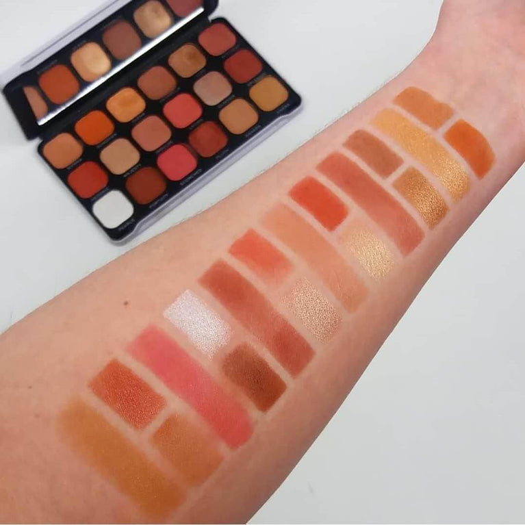 Makeup Revolution Forever Flawless Decadent Eyeshadow Palette - 18 High-Pigmented Matte and Shimmer Shades, 19.8g