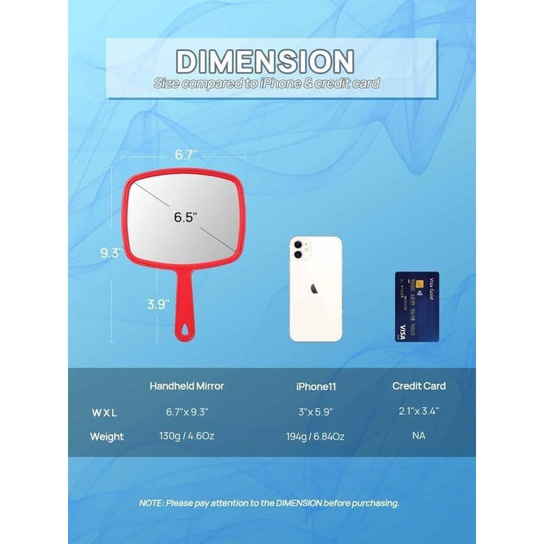 Distortion-Free Handheld Mirror with Anti-Skid Design, Union Jack White