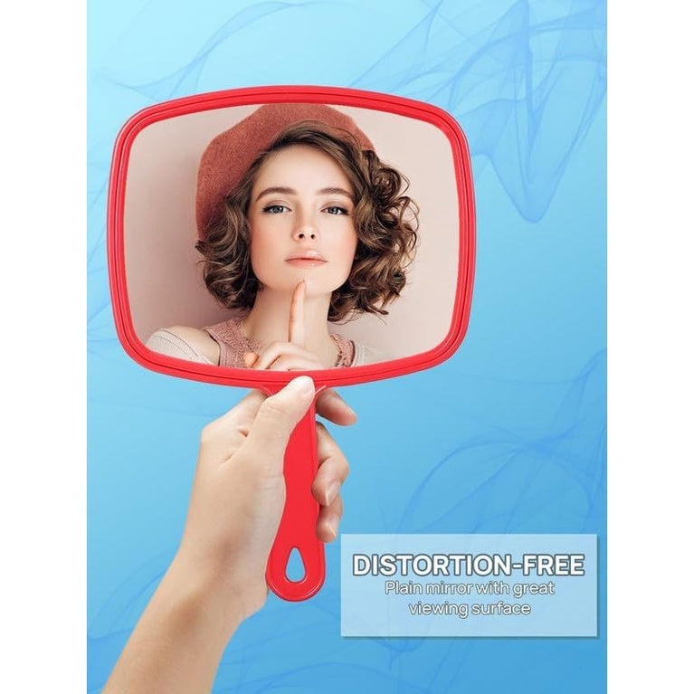 Distortion-Free Handheld Mirror with Anti-Skid Design, Union Jack White
