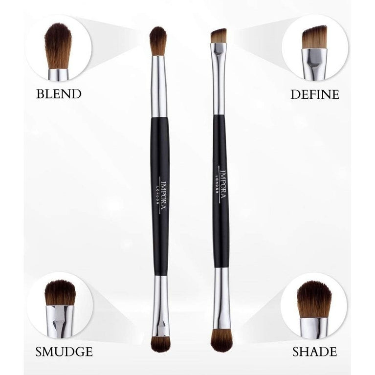 Eye Makeup Brush Set - Versatile Double-Ended Brushes for Flawless Eye Looks on the Go