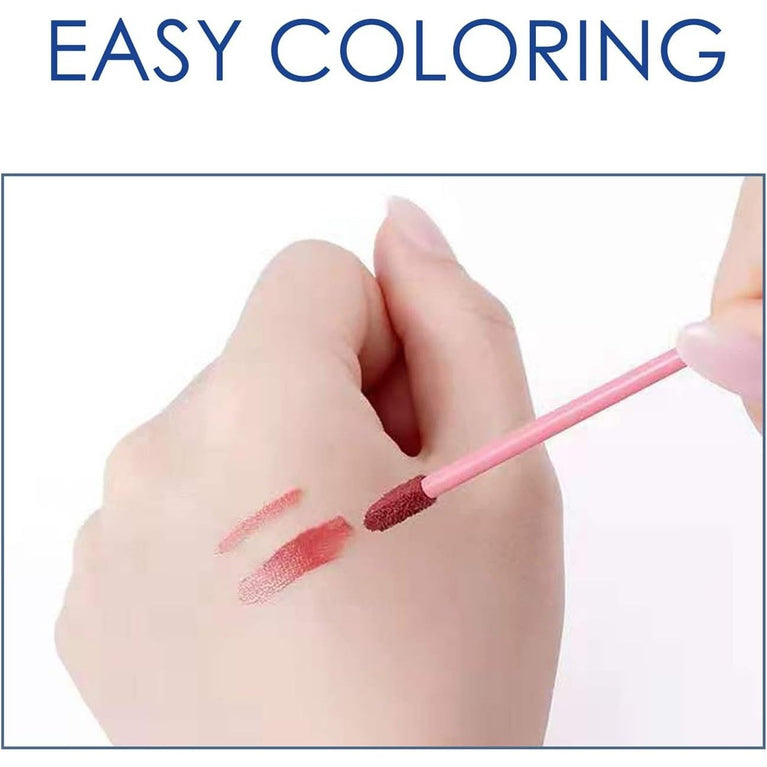 200-Piece Disposable Lip Gloss Application Set with Soft Bristle Wands for Lipstick and Concealer Application