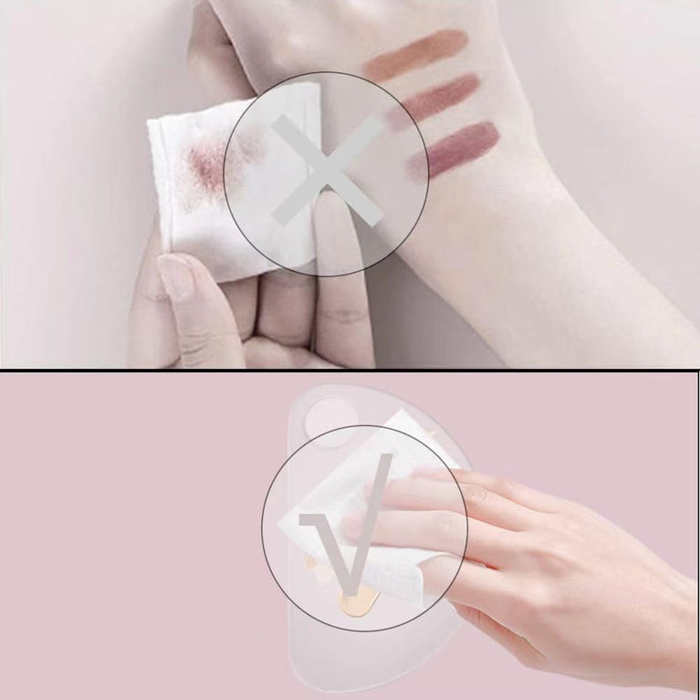 High-Quality Cosmetic Mixing Palette with Dual-End Spatulas, Portable and Reusable for Makeup and Nail Art Applications