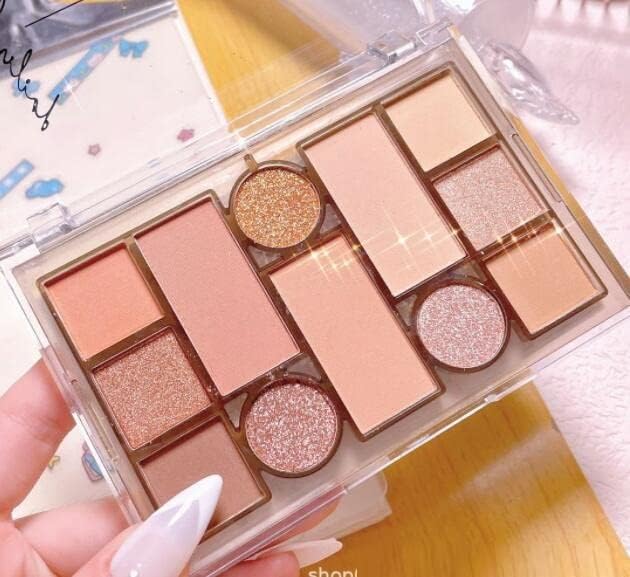 Hazelnut Latte Multi-Purpose Eyeshadow, Bronzer and Face Contour Makeup Palette by Around Brown