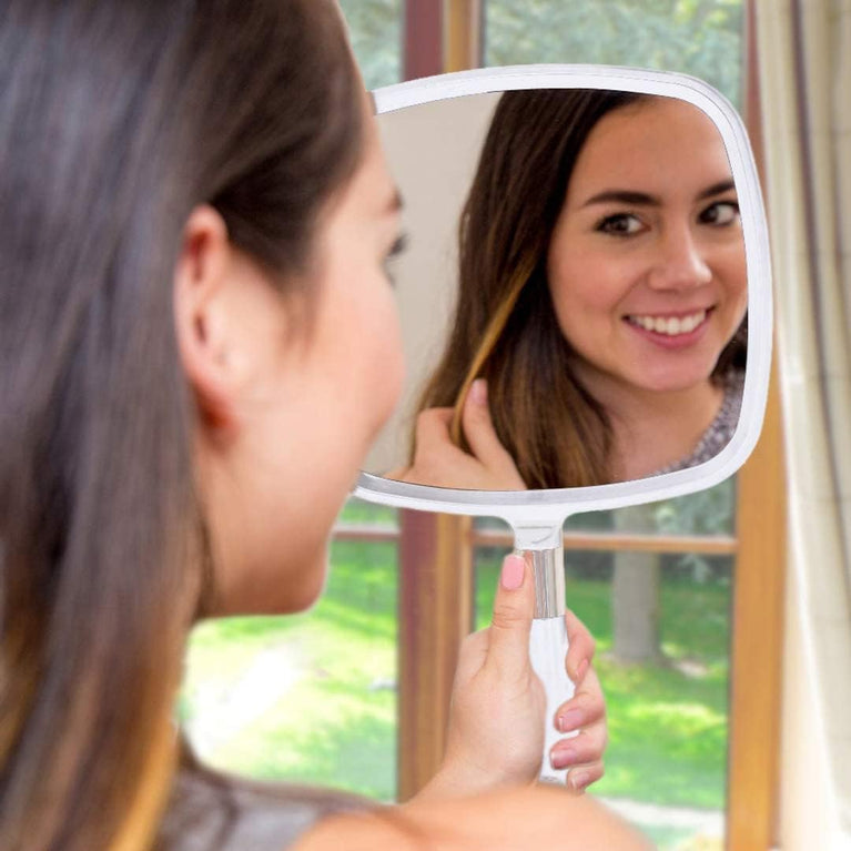 Professional-Grade Handheld Mirror with Comfortable Grip - Ideal for Hair Salons, Barber Shops, Dental Clinics