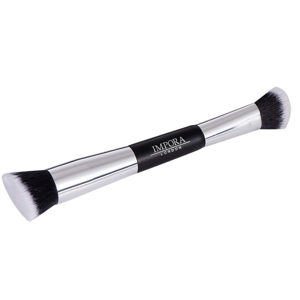 Impora London Double-Sided Foundation Brush - For Buffing, Blending, Contouring and Highlighting