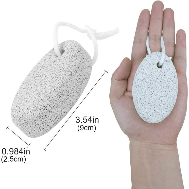 MAYKI Natural Lava Pumice Stone Duo for Feet, Hands & Body - Effective Callus Remover & Foot Scrubber, Perfect for Men & Women's Dead or Hard Skin Care