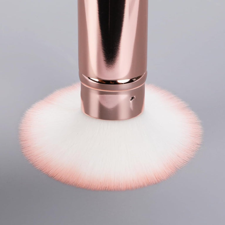 2 Pack Makeup Brush Duo with Retractable Design, Protective Covers, Fine Bristles for Flawless Bronzer