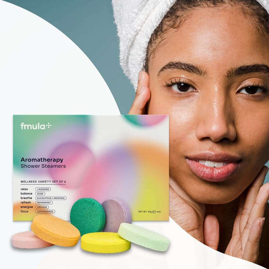 6 Pack Aromatherapy Shower Steamers - Strong Scented, Natural, Soothing Shower Bombs Steamer with Essential Oils - Lavender, Rose, Peppermint, Eucalyptus Shower Steamer Gift Set (6x40g)