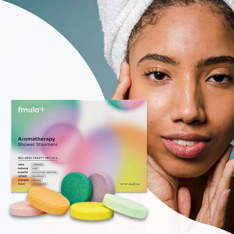 6 Pack Aromatherapy Shower Steamers - Strong Scented, Natural, Soothing Shower Bombs Steamer with Essential Oils - Lavender, Rose, Peppermint, Eucalyptus Shower Steamer Gift Set (6x40g)