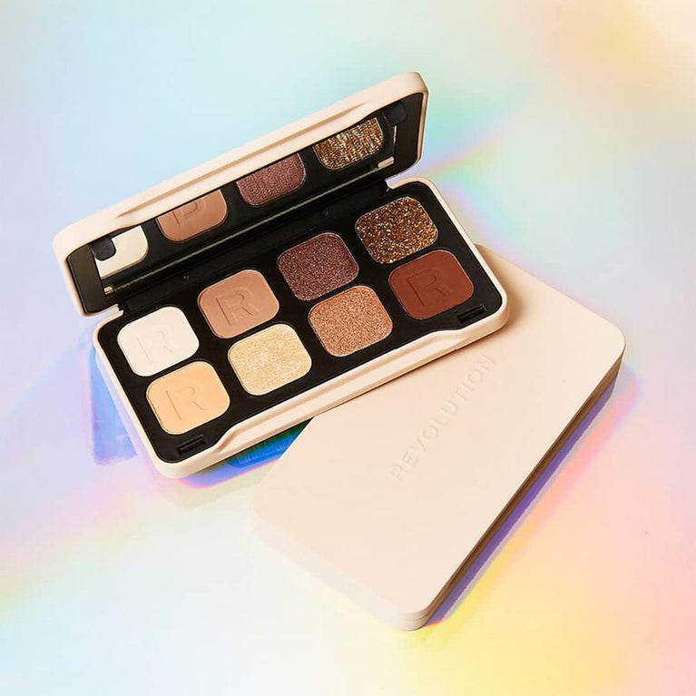 Revolution Beauty London Mini Forever Flawless Dynamic Traveller's Eyeshadow Palette with 8 Exquisite Shades